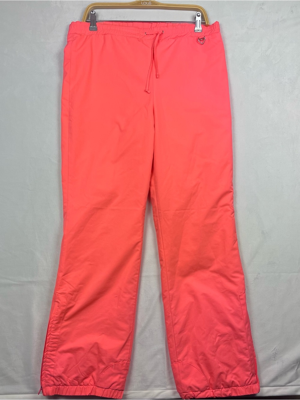 Obermeyer Gore‑Tex Vintage Neon Coral Insulated Snow Ski Pants Women’s Size 10